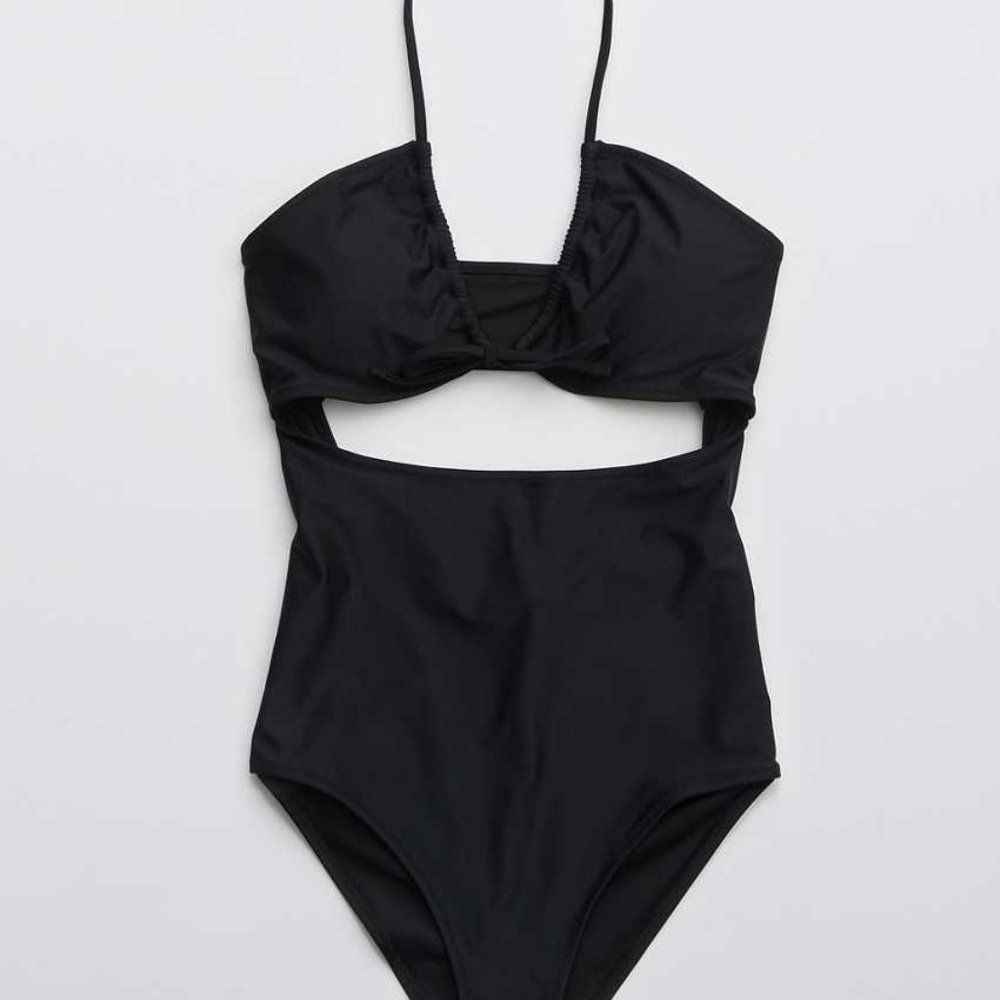 Ruched Cut Out One Piece